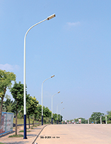 自彎臂單臂錐型路燈桿