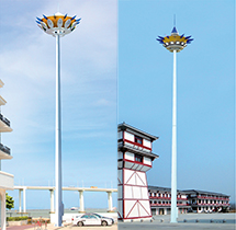 特色造型升降式高桿燈