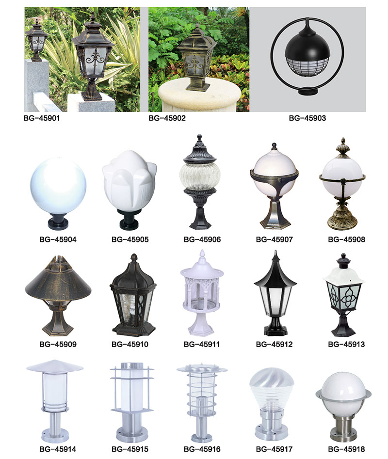 圓球圍墻柱頭燈