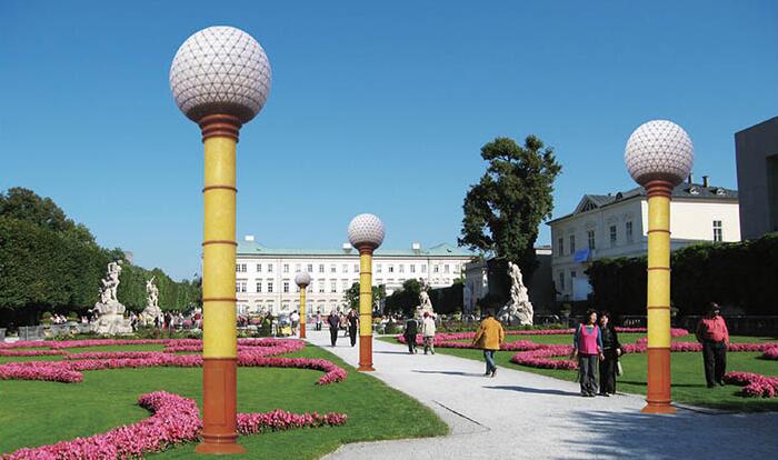 QDJGD-BG128菱形圓球仿云石圓柱景觀燈