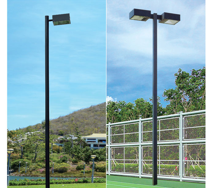 QDQCD-001專業(yè)6m-10m戶外網(wǎng)球場(chǎng)照明單頭\雙頭網(wǎng)球場(chǎng)燈桿