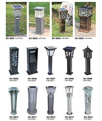 鋁材方柱形LED太陽(yáng)能草坪燈