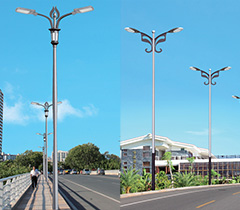 景觀定制民族風(fēng)鋁合金雙臂道路燈桿