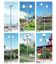 3米-4米圓球雙頭三頭小區(qū)不銹鋼庭院燈