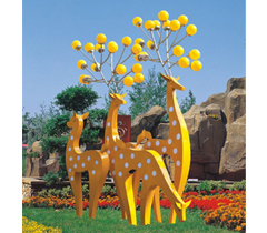公園\廣場(chǎng)梅花鹿造型景觀燈