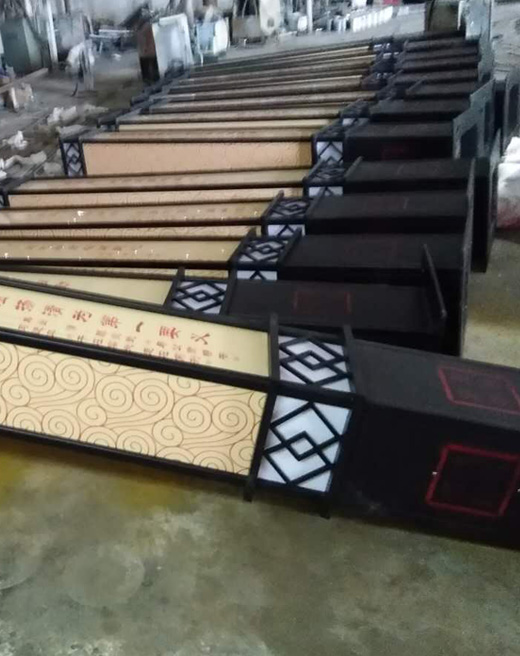 定制生產方柱內透光廣場景觀燈實拍圖片