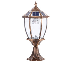 小區(qū)高檔圍墻太陽能柱頭燈