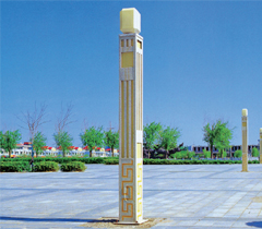 仿石材方柱廣場景觀燈