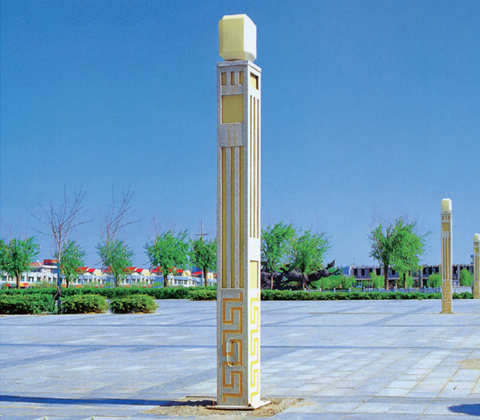 仿石材方柱廣場(chǎng)景觀燈