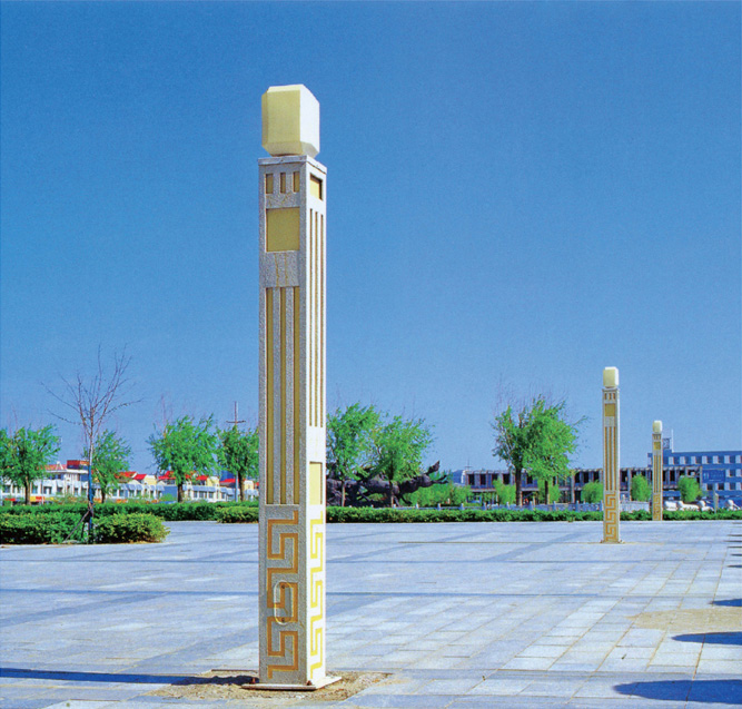 (QDJGD-BG9101)3米-5米仿石材方柱廣場(chǎng)景觀燈圖片
