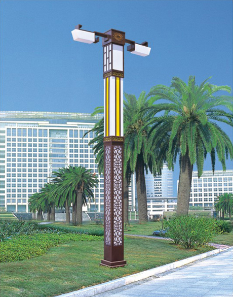 (QDJGD-FG001)雙頭仿古方柱LED景觀燈細節(jié)圖片