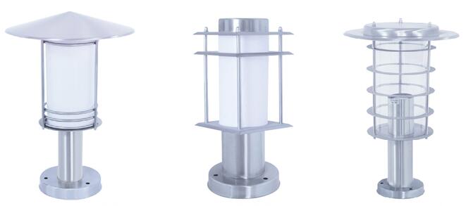 東莞七度照明-不銹鋼柱頭燈樣式圖片