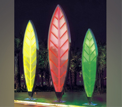 公園樹葉造型景觀燈