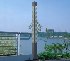 公園景區(qū)3米-5米LED方形景觀燈柱