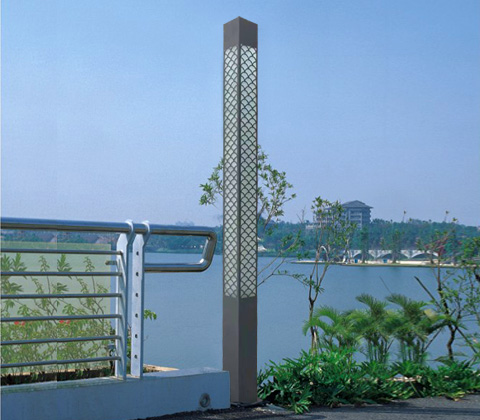 公園景區(qū)3米-5米LED方形景觀燈柱