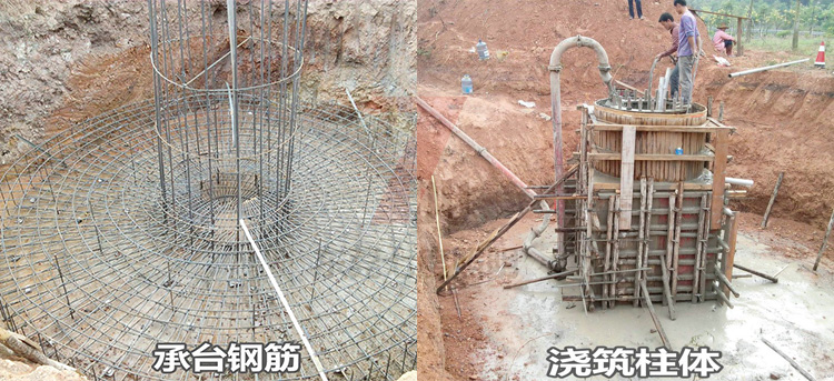 30米高桿燈基礎制作現(xiàn)場實拍