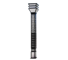 公園廣場(chǎng)中式文化方形景觀燈柱