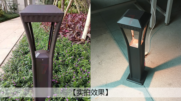 (QDCPD-018)方柱形LED現(xiàn)代新中式草坪燈安裝和測(cè)試實(shí)拍效果